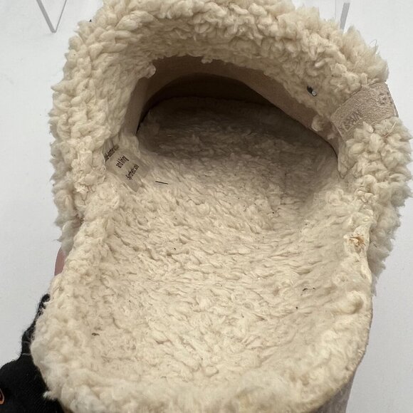 Genuins  Made In Spain Womens 8 Cozy Slides Faux Leather Fur Slip-On Flat Clogs - Picture 9 of 14